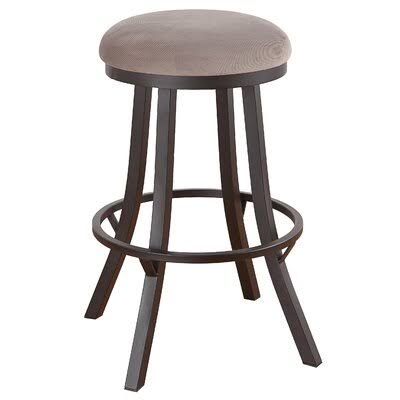 Matte Black Extra Tall Swivel Bar Stool L556