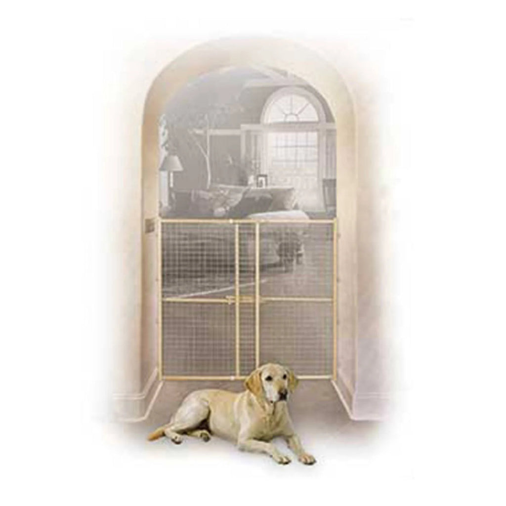 44-in Wood Wire Mesh Pet Gate M9260