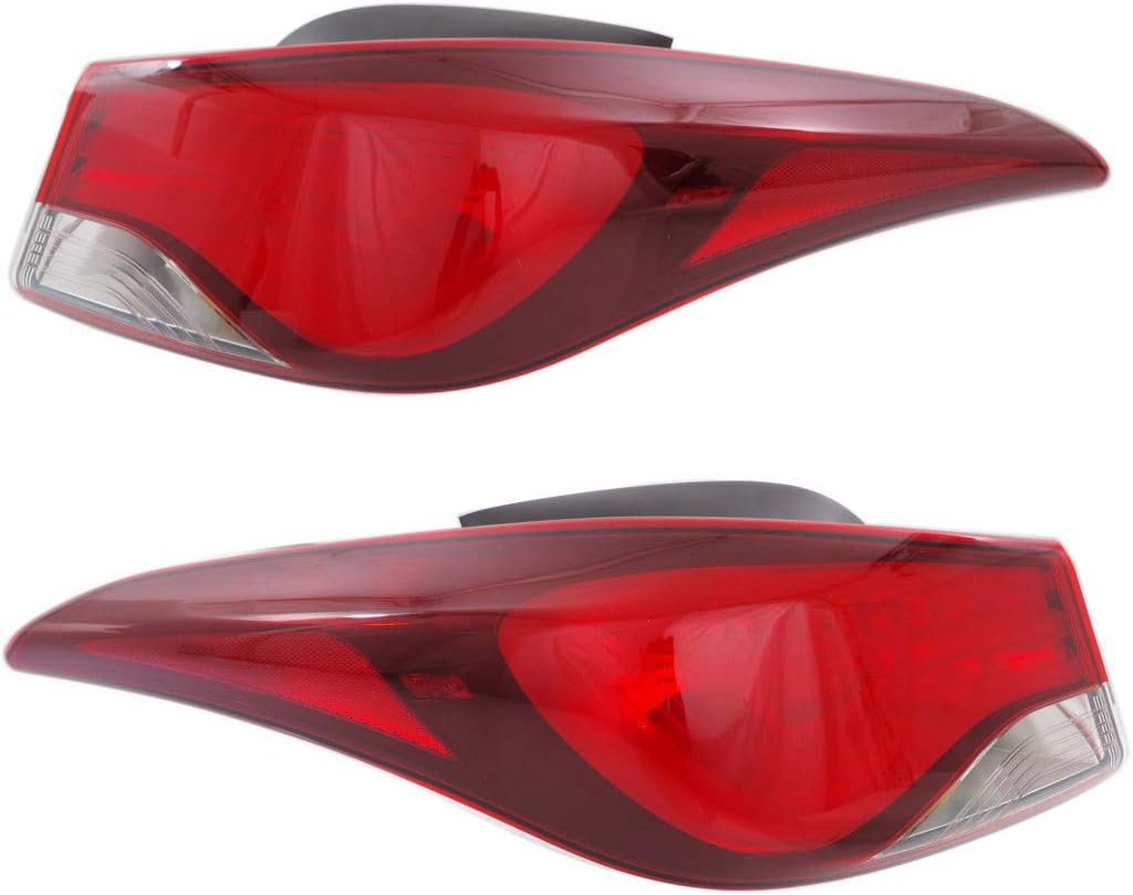Tail Light Assembly Pair for Hyundai Elantra 2014 2015 2016 Inner Type Y71197