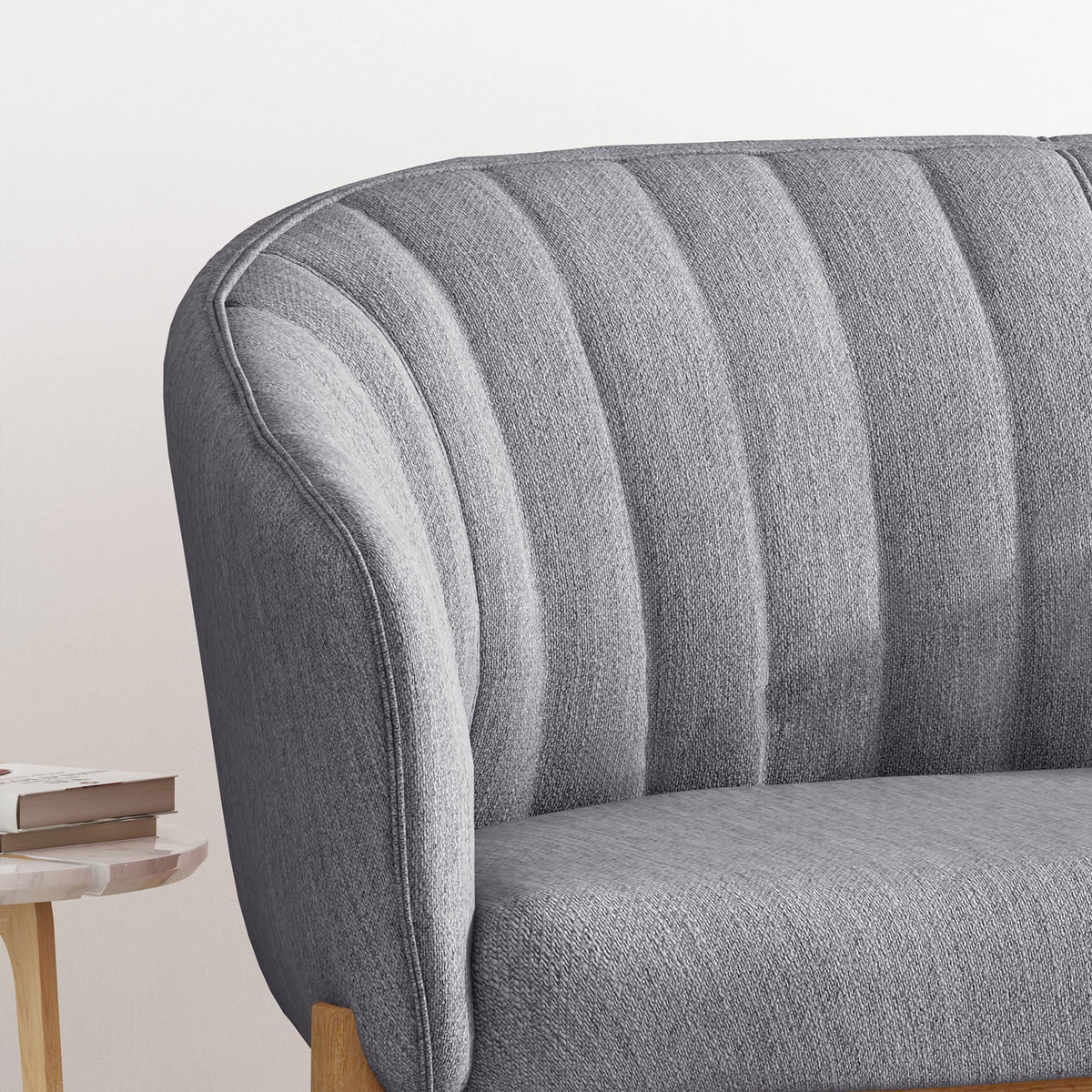 Teal Fabric Loveseat Q873480