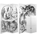 6 ft. Tall Double Sided Canvas Room Divider C119353