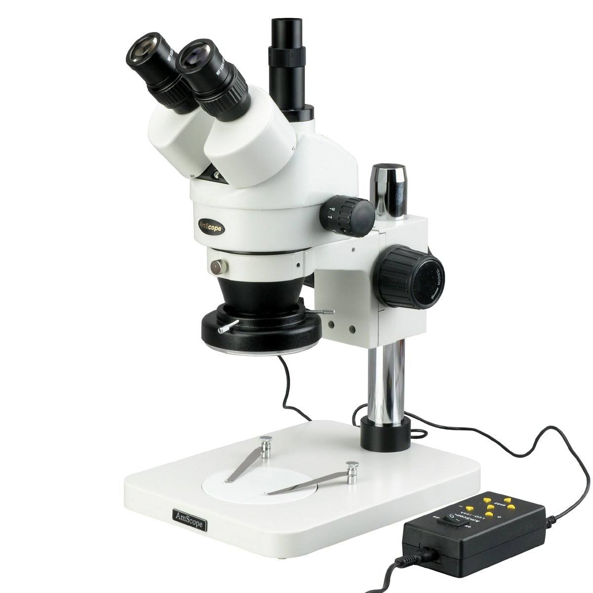 Trinocular Stereo Zoom Microscope, 7X-90X Magnification D928