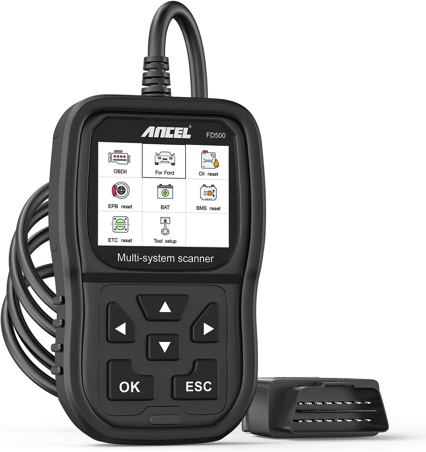 Obd2 Scanner Diagnostic Code Reader with 26 Reset, 7'' Touch Screen Android Tablet O603101