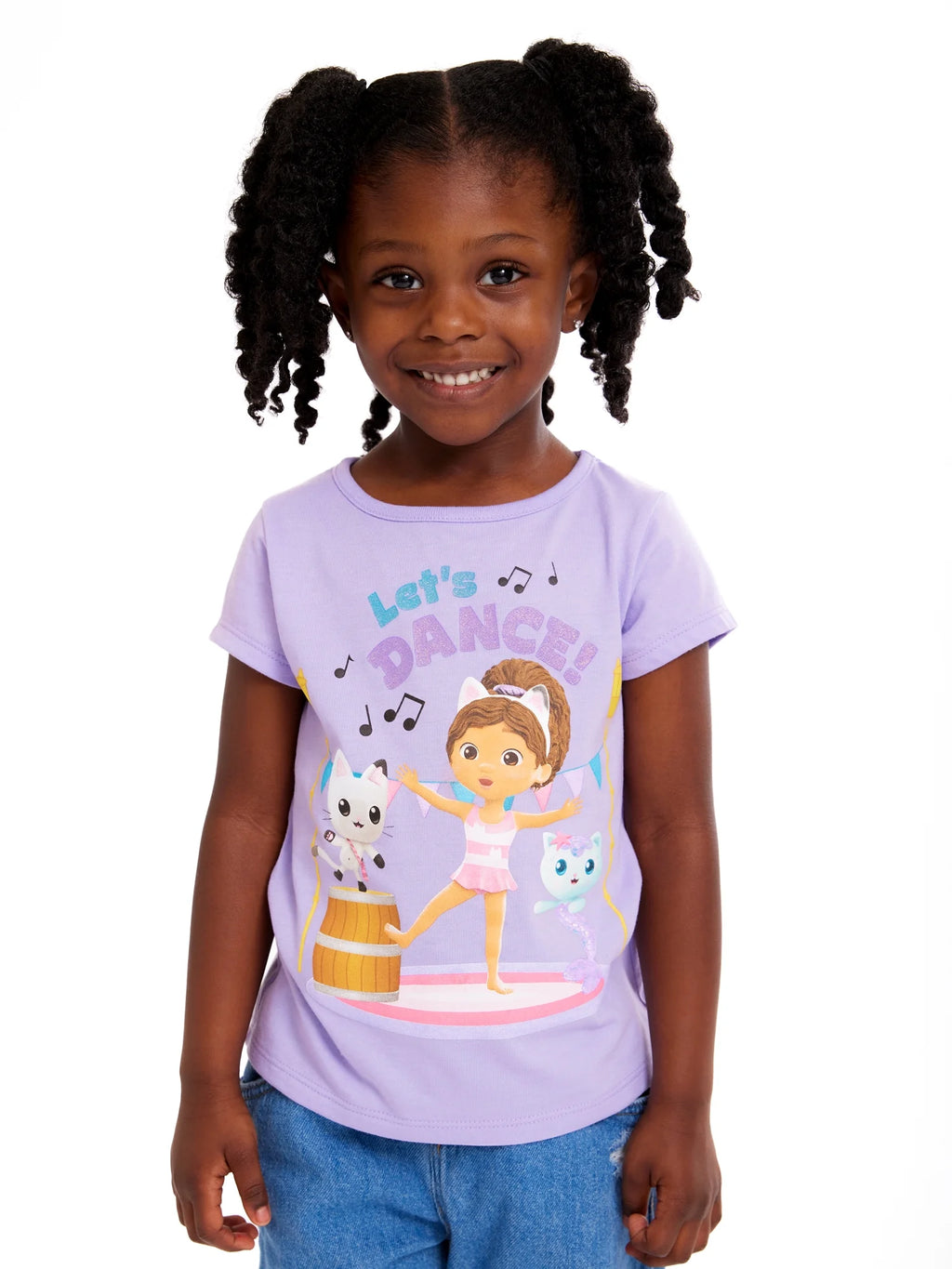 Toddler Girl Graphic Print Fashion T-Shirts, 4-Pack, Sizes 2T-5T C18386
