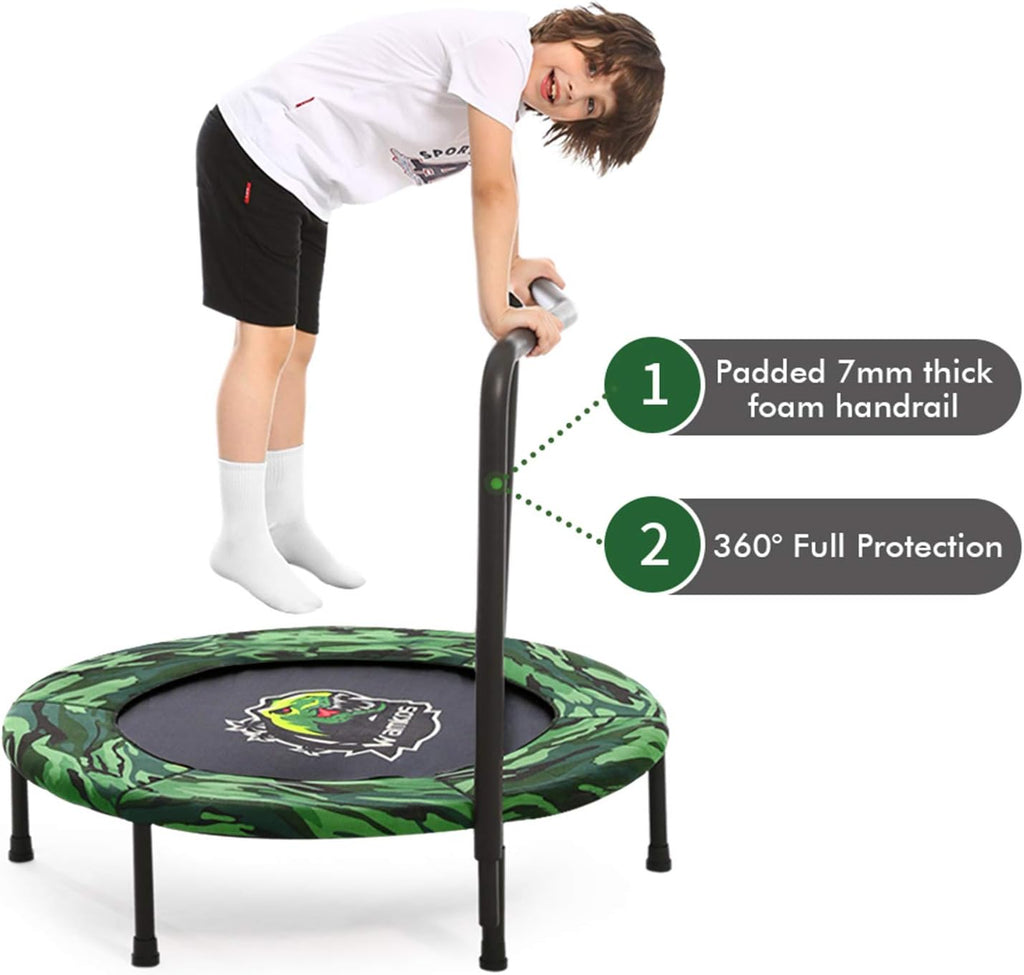 Camo Foldable Kids Trampoline with Handle E9582
