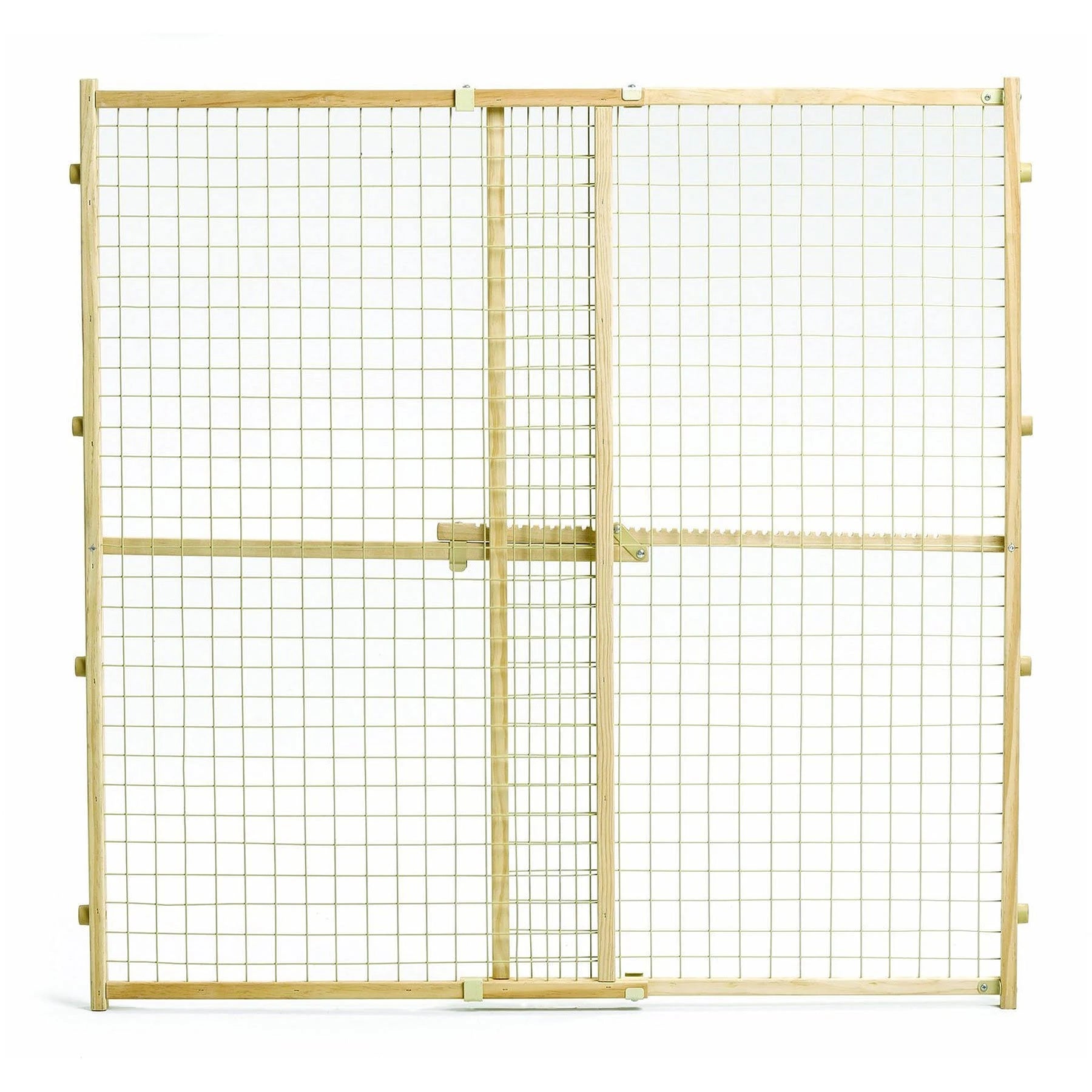 44-in Wood Wire Mesh Pet Gate M9260