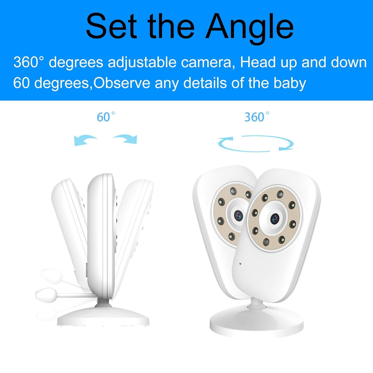 Baby Monitor with Camera and Video, 3.5 inch B334