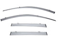 Side Window Visors Rain Guard With Chrome Trim N137