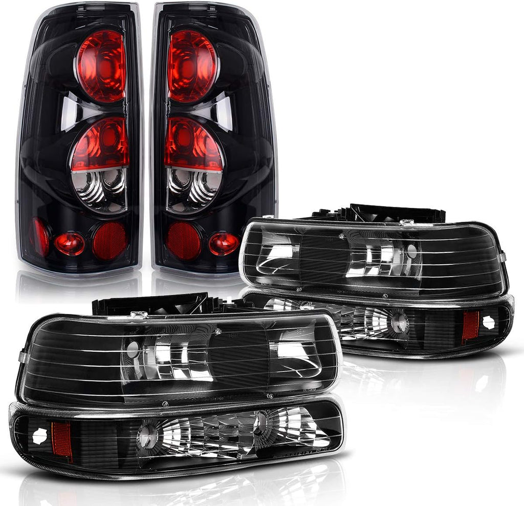 Headlight Assembly and Taillights for Chevy Silverado 1500 2500 A99040