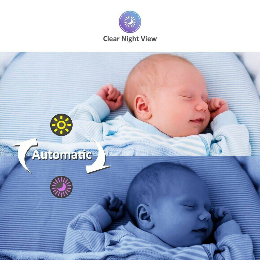 4.3 Inches LCD Video Baby Monitor with 2 Portable Cameras W113