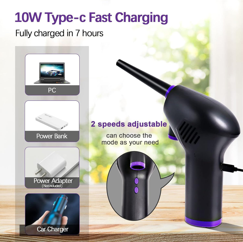 Cordless Electric Air Duster with Rechargeable Battery Y81863