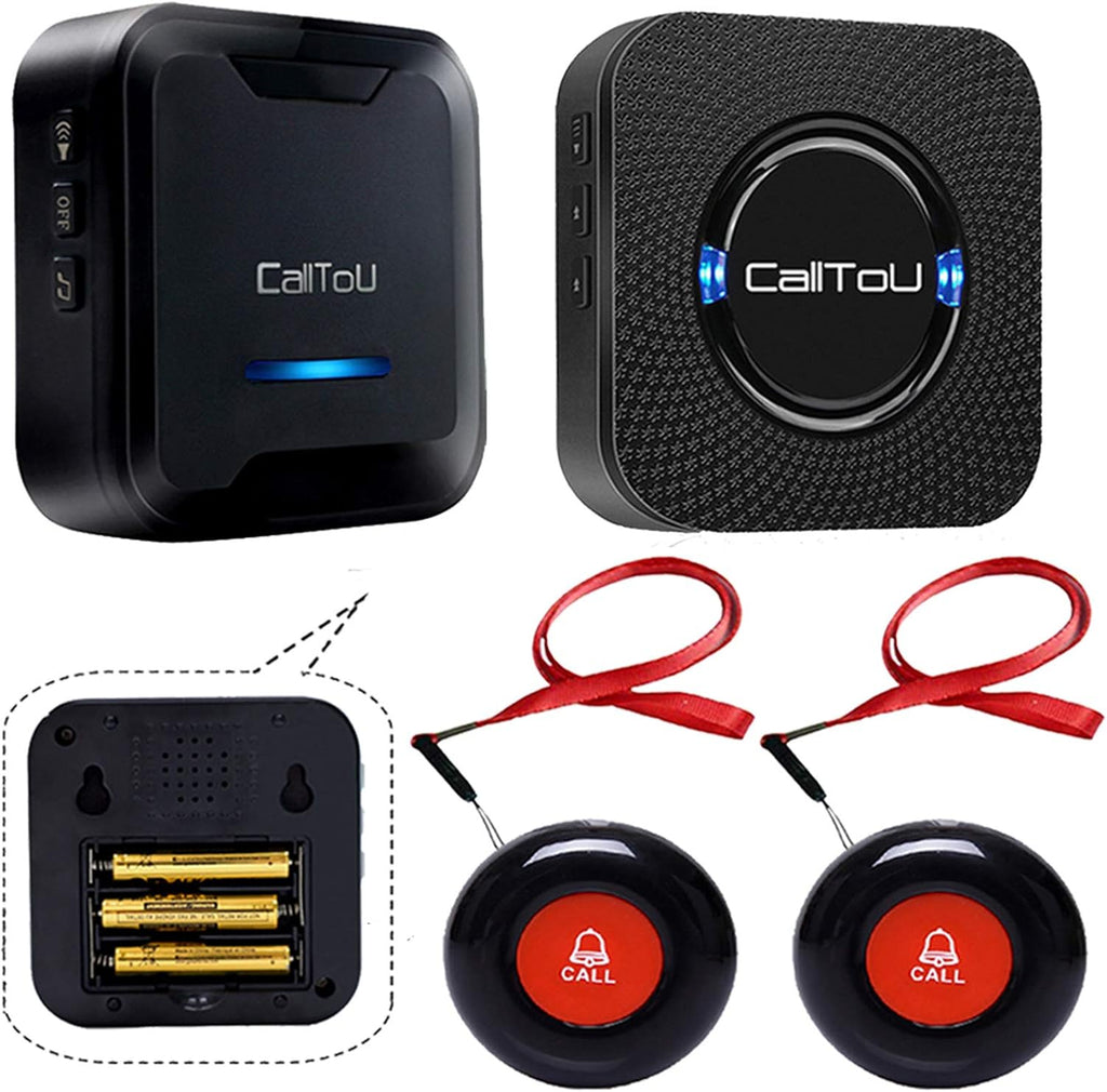 Wireless Call Button System 2 Transmitters 1 Plug-in Receiver 1 Battery Portable Receiver E5973