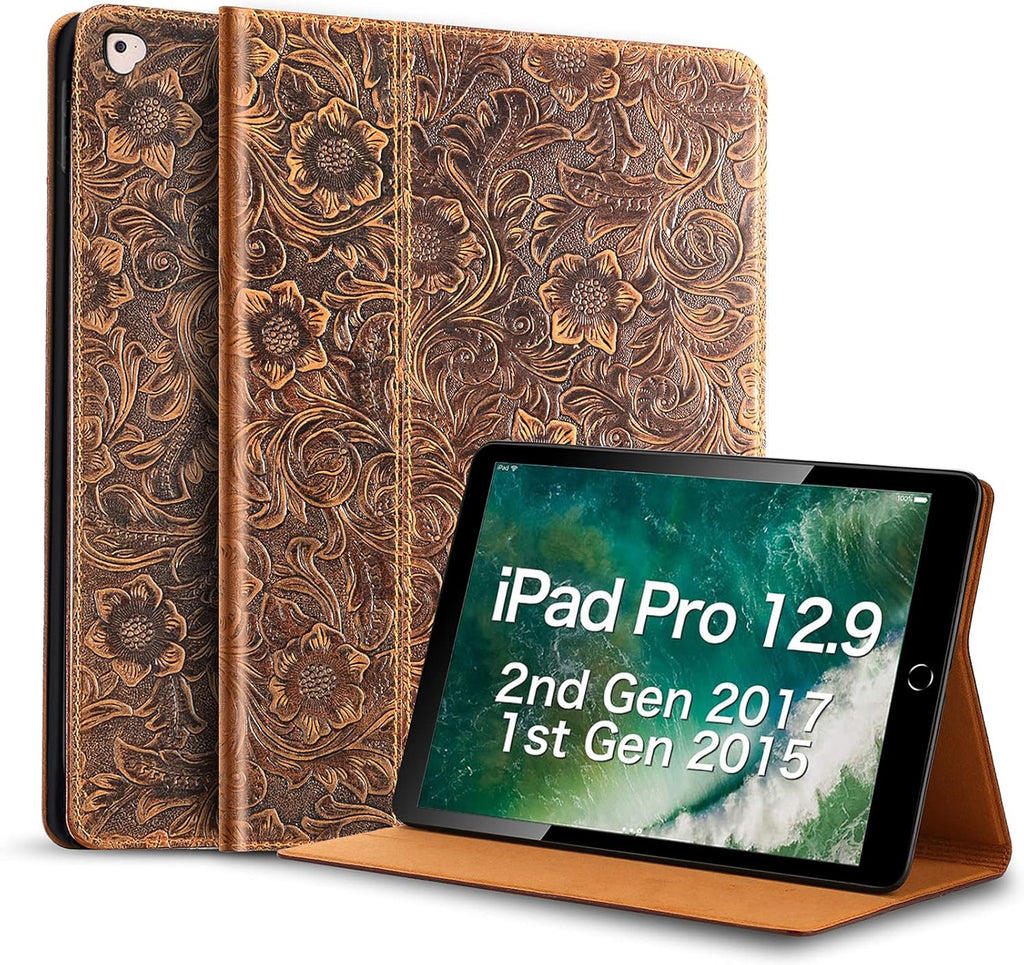 Genuine Leather Case for iPad Pro 12.9 inch 1st & 2nd Gen with Sleep/Wake Cover E452794