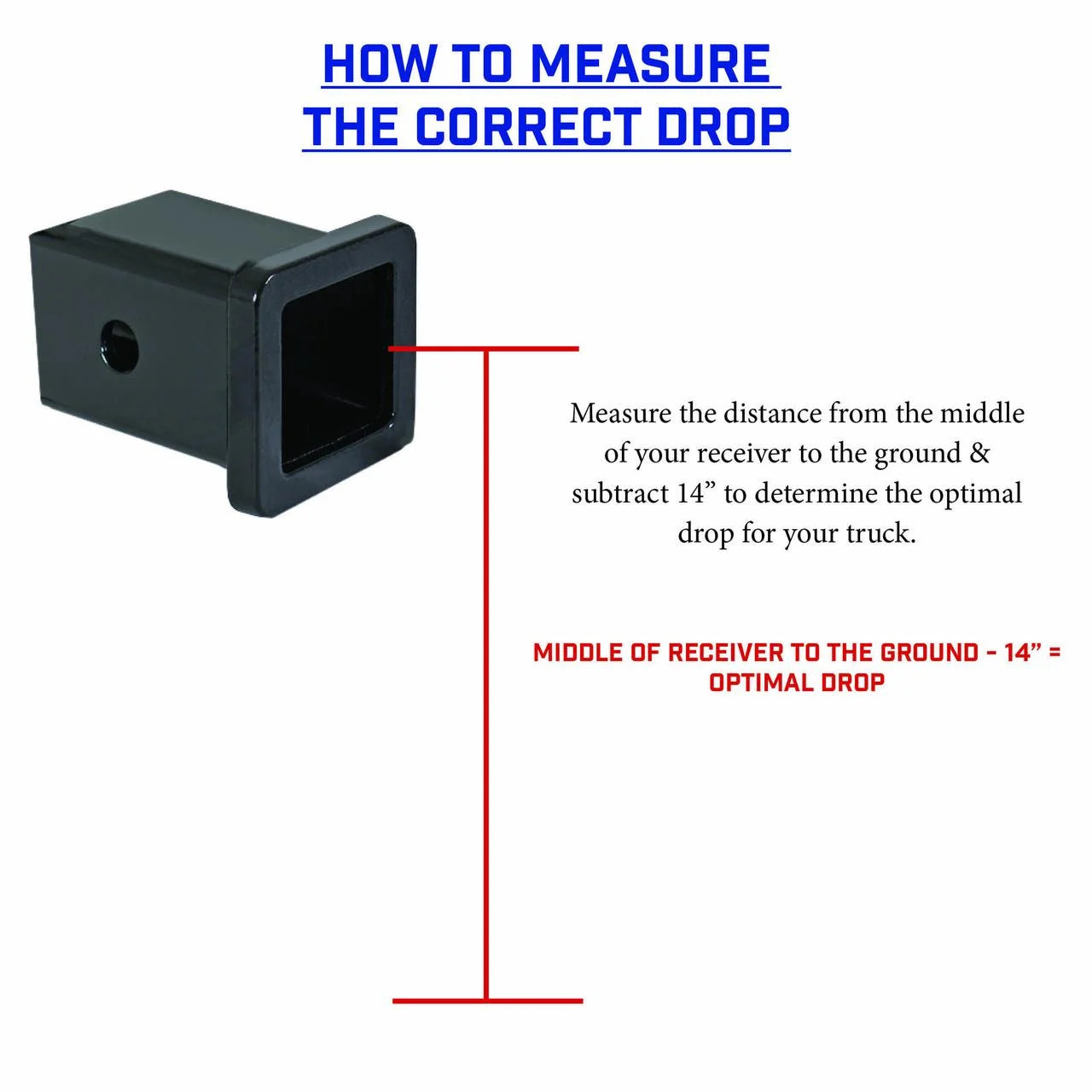 Adjustable 17.5" Drop Hitch with Dual-Ball, Pintle Lock, Stabilizer Kit for 2" Receiver F4193