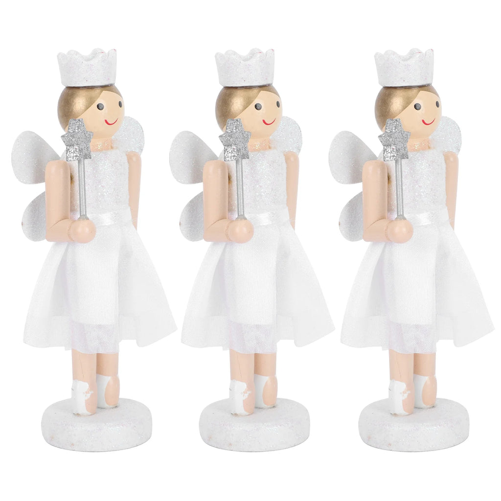3Pcs Wooden Nutcracker Doll Toys H321906
