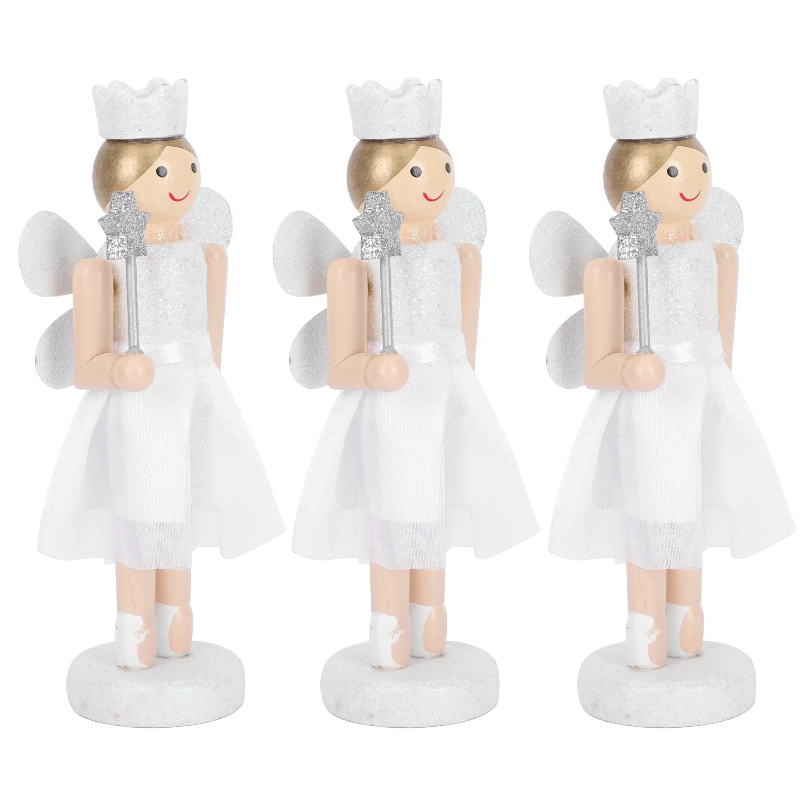 3Pcs Wooden Nutcracker Doll Toys H321906