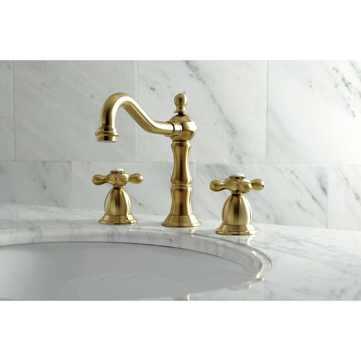 Polished Chrome Widespread Lavatory Faucet F306414