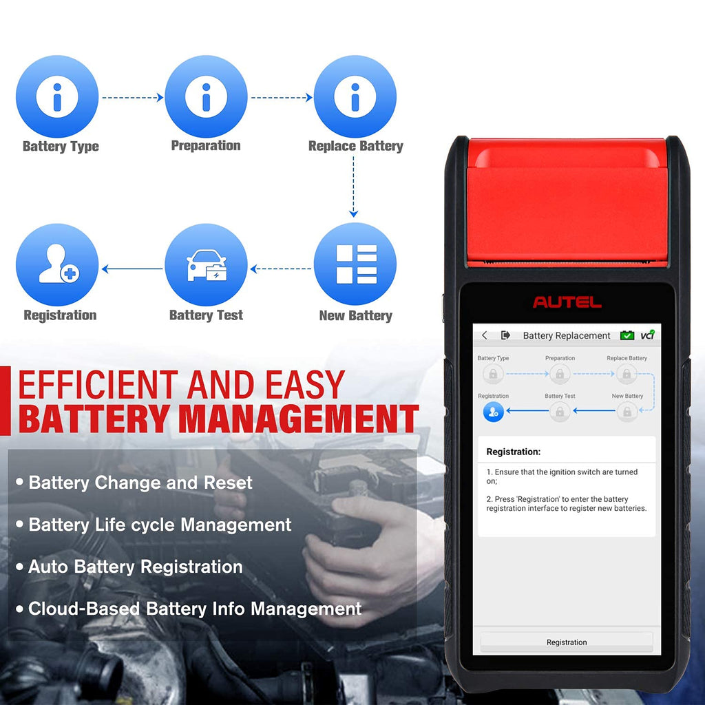 Autel Battery Tester MaxiBAS BT608 W485
