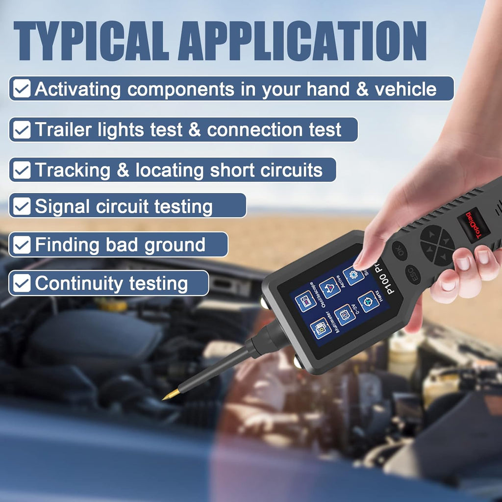 Power Circuit Probe Kit, Automotive Circuit Tester with Multimeter, 20FT Cable, Two LED Lights for 12V 24V Car Vehicle S131