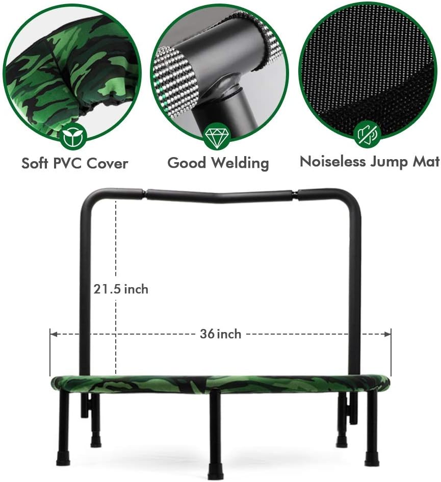 Camo Foldable Kids Trampoline with Handle E9582