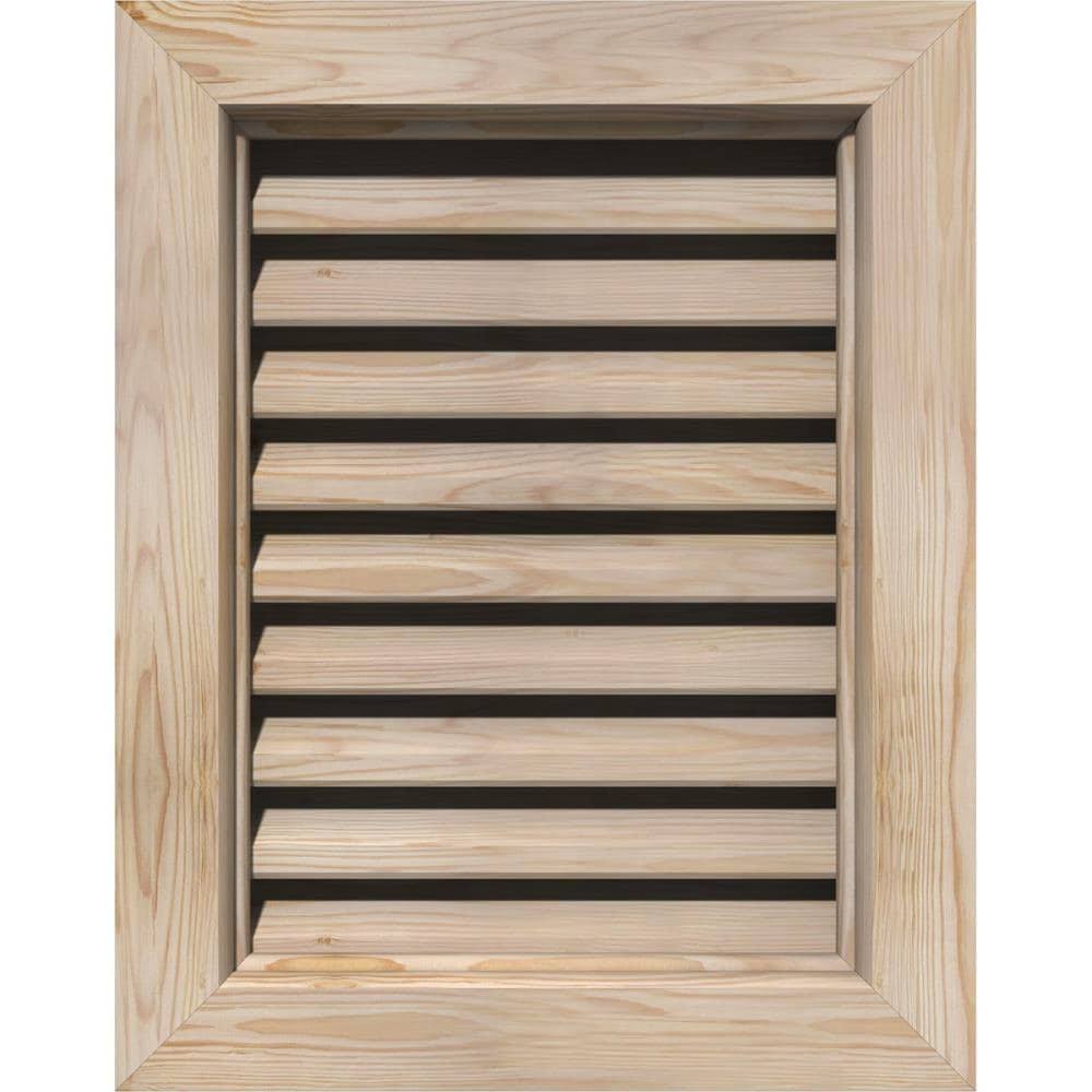 12-in W x 18-in H Unfinished Pine Gable Vent B7070
