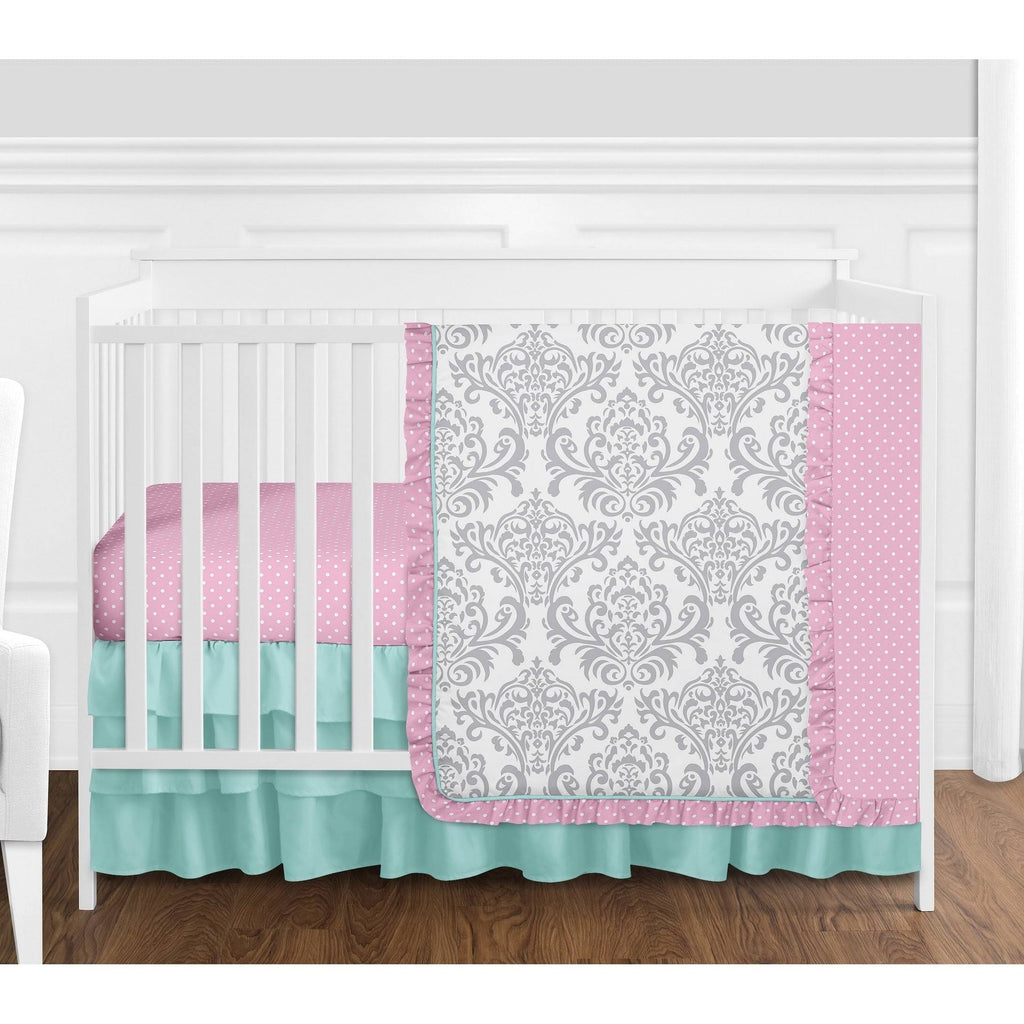 4-Piece Bumperless Crib Bedding Set I3919