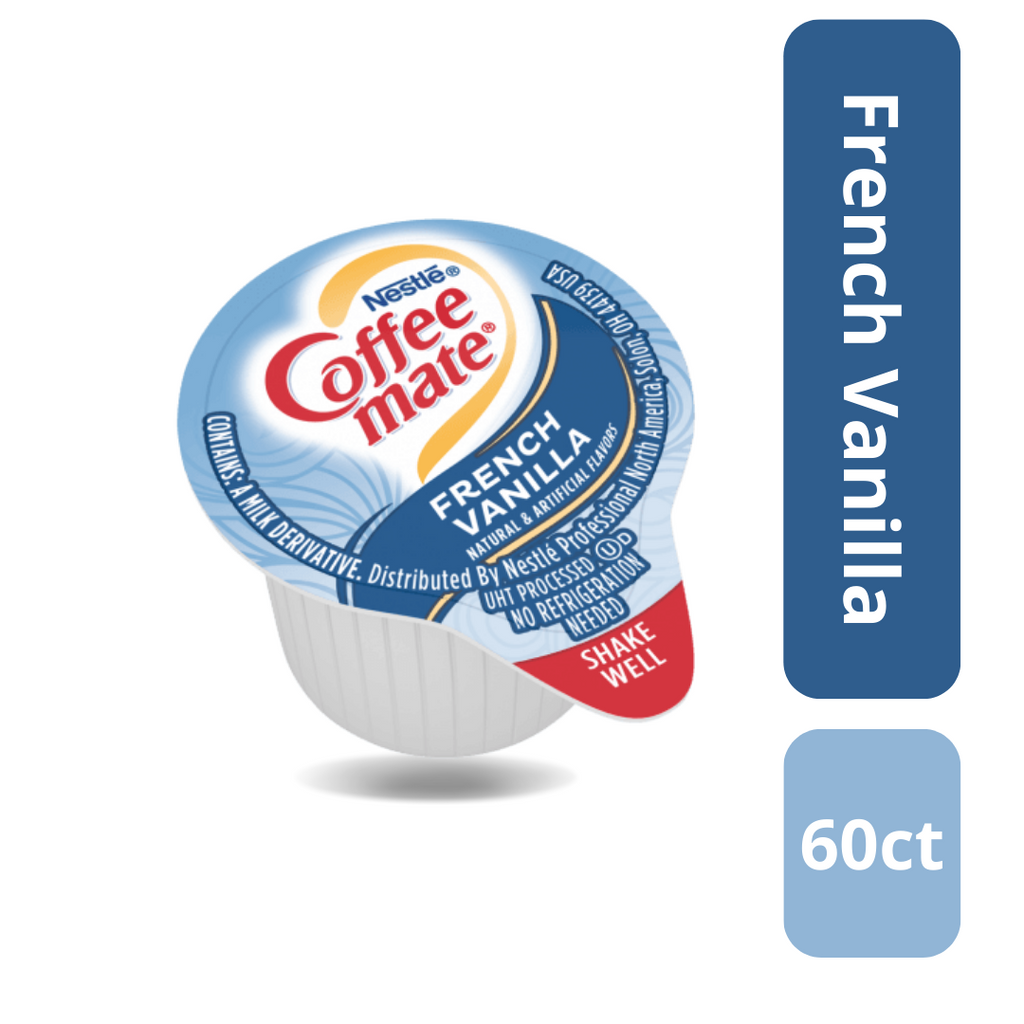 Coffee mate Liquid Creamer Singles Variety Pack, 3 Flavors x 60 ct, 180/Box Y94837