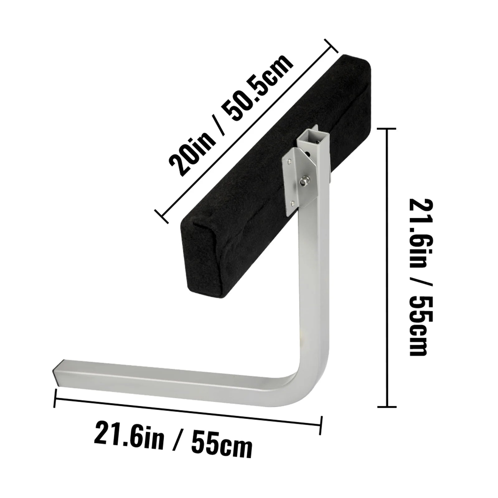 Galvanized Steel Trailer Guide-on with Carpet-padded Boards, One Pair L172