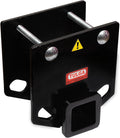 2 Inch Hitch Mount Trailer Towing Adapter for 4 Inch Bumper Beams, Pack of 2 F916126