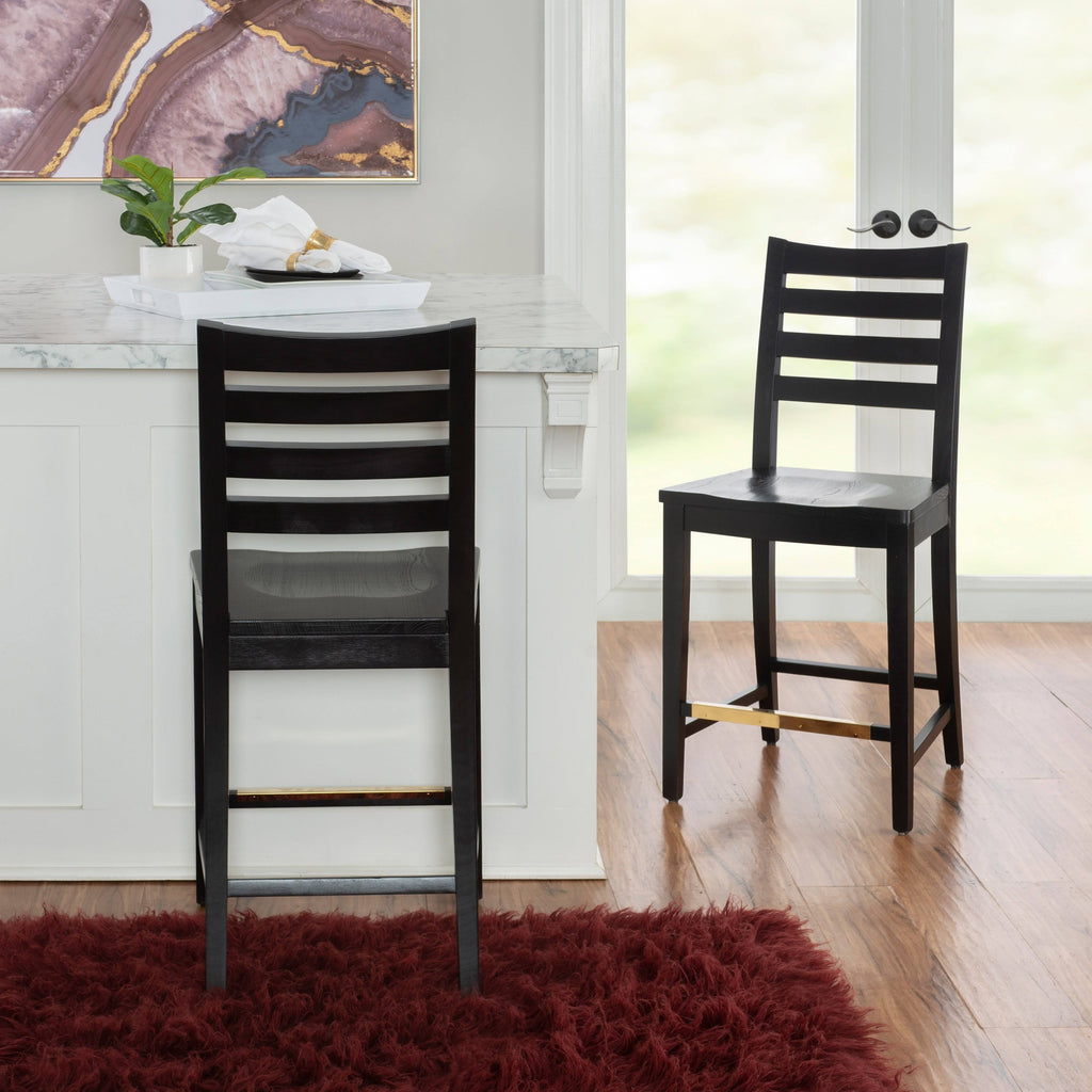 White Counter Stool Set of Two G410