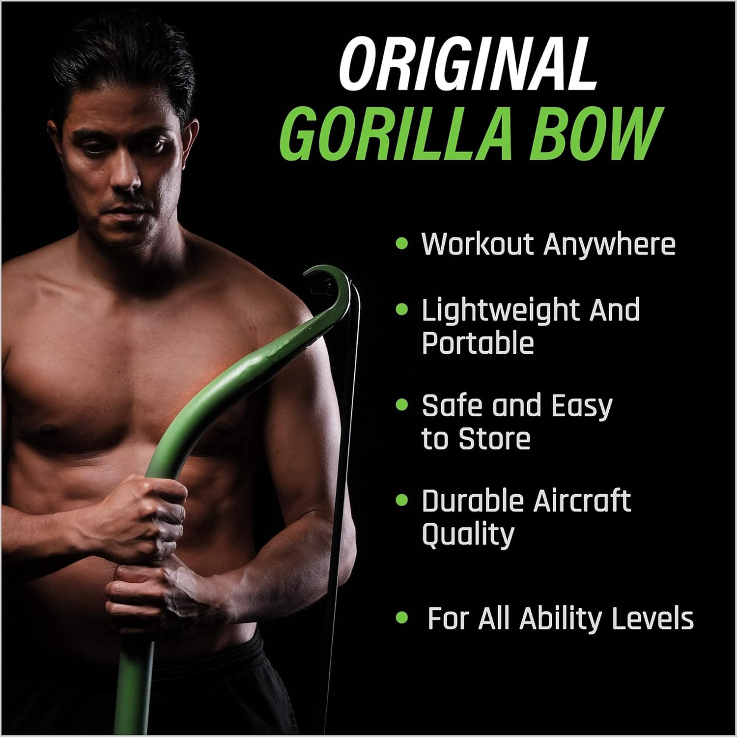 Portable Home Gym Resistance Bands and Bar System K68220