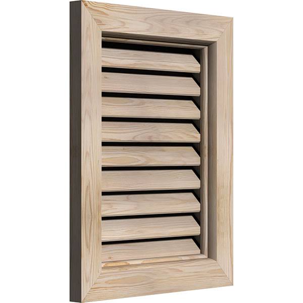 12-in W x 18-in H Unfinished Pine Gable Vent B7070