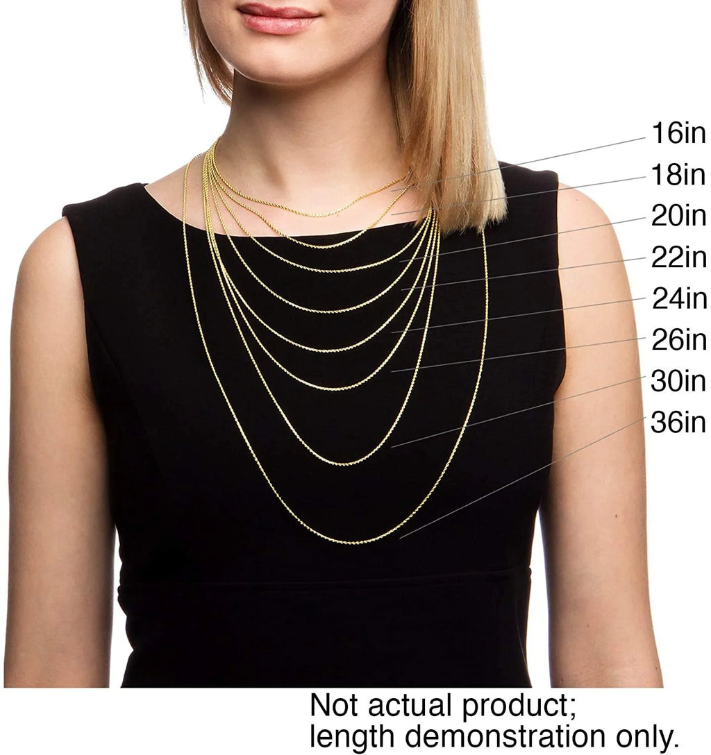 925 Sterling Silver Yellow Gold Plated Cable Link Necklace, Bracelet, & Anklet Chain D1684