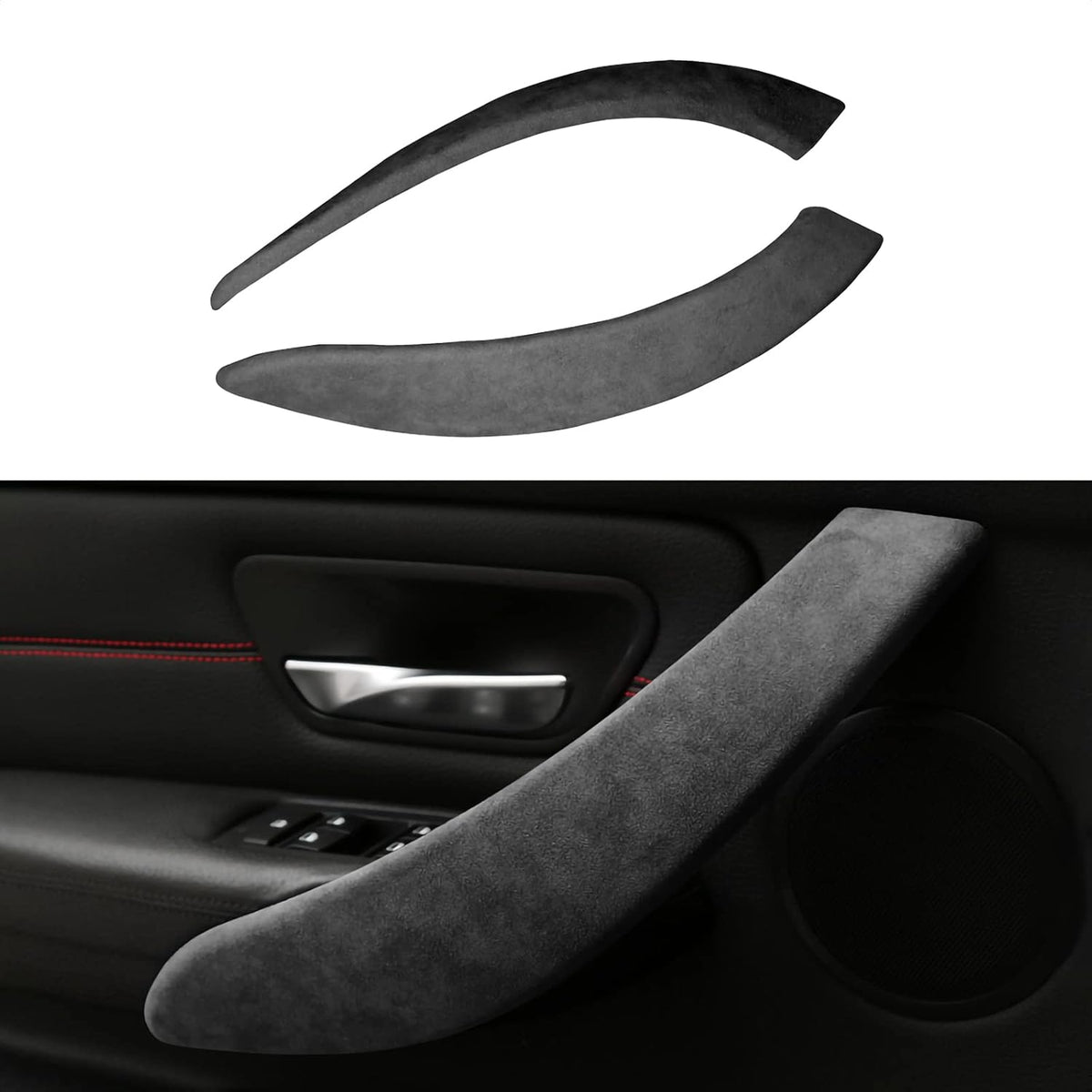 Gray Car Door Handles Trim Accessories Pack of 2 N57541