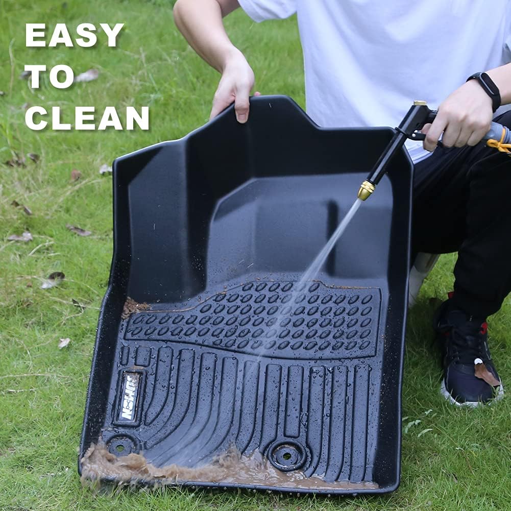 Black Custom Fit Car Floor Liner 3 Row Full Set P592907