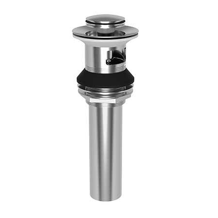 Lavatory Push Pop-Up Drain Assembly with Overflow Weathered Brass C9843