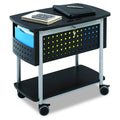 Black Mobile File with Work Surface N732