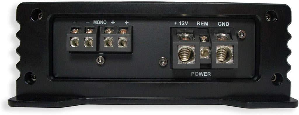 Dual 10" Loaded Sub Box Enclosure with Amplifier and 4 Gauge Amp Install Kit B68091