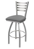 25-inch Swivel Counter Stool with Stainless Finish and Folkstone Grey Seat K731628