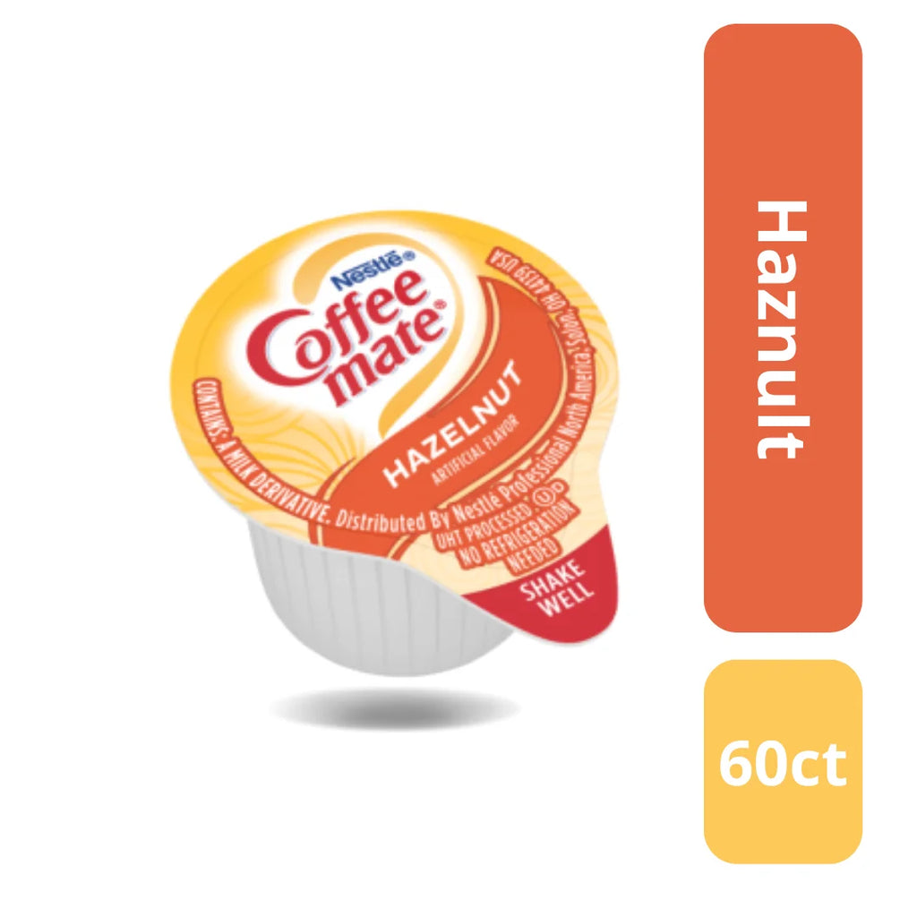 Coffee mate Liquid Creamer Singles Variety Pack, 3 Flavors x 60 ct, 180/Box Y94837