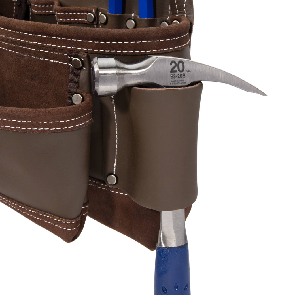 14-Pocket Leather Tool Apron E997