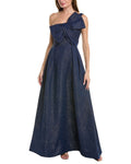Metallic Jacquard Gown U6355