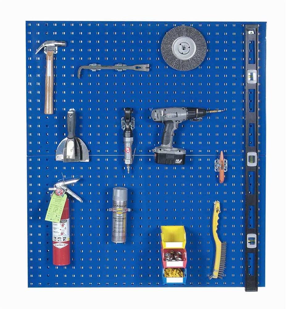 Blue Steel Square Hole Pegboard Y226538