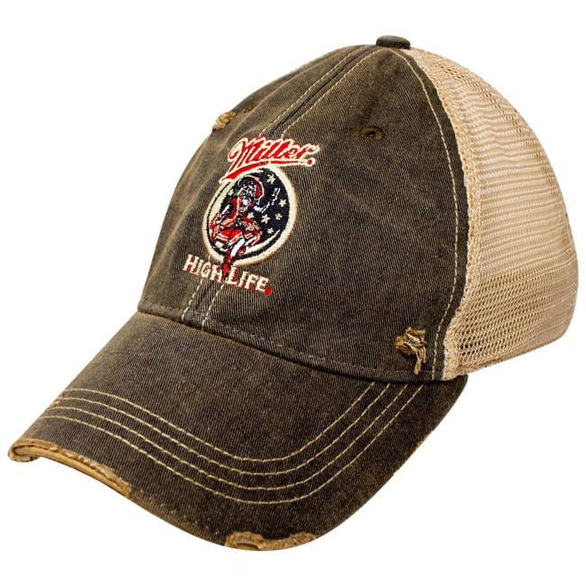 Adjustable Mesh Trucker Hat, Black J6301