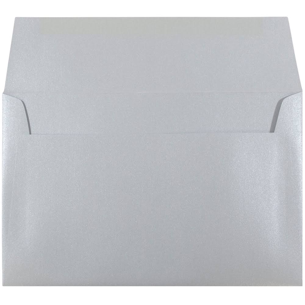 A9 Metallic Invitation Envelopes, 5.75 x 8.75, Silver, Bulk 1000/Carton R73350