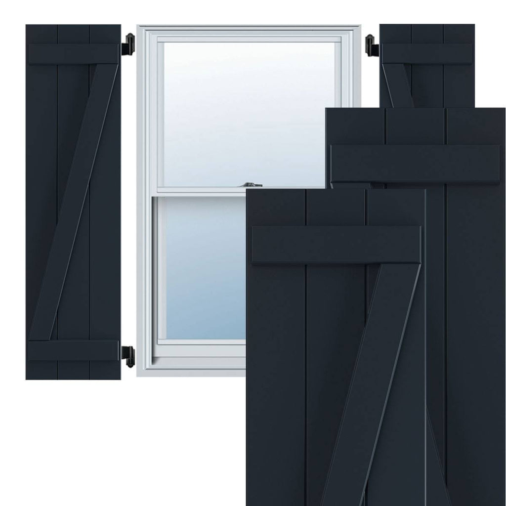 16-1/8x22 x 29x22 PVC Board and Batten Shutters H680984