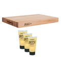 Maple Reversible 18 x 12 inch Cutting Board and Moisture Cream Set Z33257