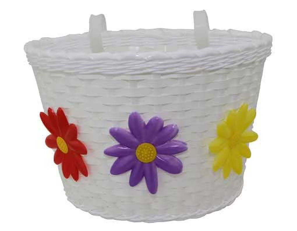 Pink/White Bike Basket T5928