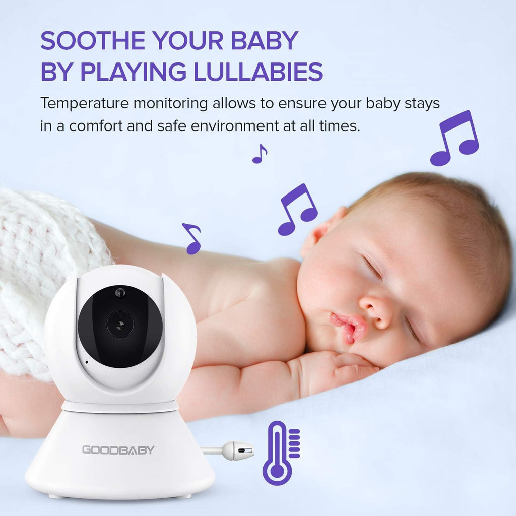 Baby Monitor with Remote Pan-Tilt-Zoom Camera, 3.5” Screen, Night Vision, Talk Back M12167