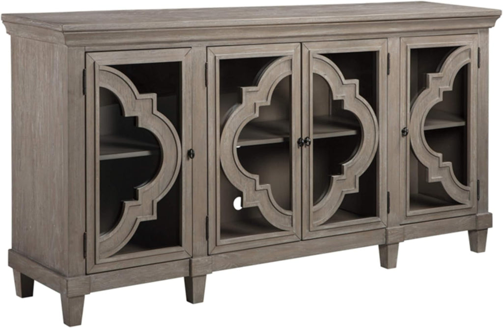 Vintage White Accent Cabinet R96378